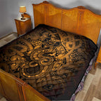 Aotearoa Maori Hei Tiki Quilt Koura Kowhaiwhai Puhoro Motif