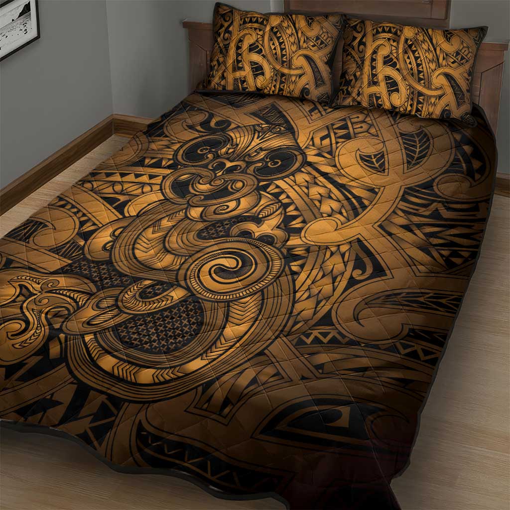 Aotearoa Maori Hei Tiki Quilt Bed Set Koura Kowhaiwhai Puhoro Motif