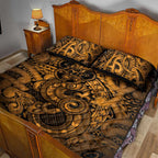 Aotearoa Maori Hei Tiki Quilt Bed Set Koura Kowhaiwhai Puhoro Motif