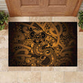 Aotearoa Maori Hei Tiki Rubber Doormat Koura Kowhaiwhai Puhoro Motif