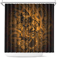 Aotearoa Maori Hei Tiki Shower Curtain Koura Kowhaiwhai Puhoro Motif