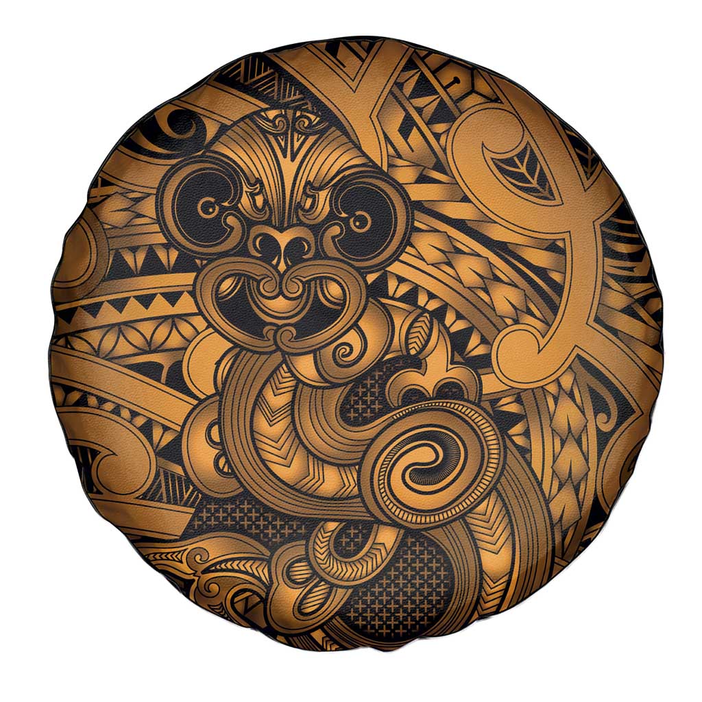 Aotearoa Maori Hei Tiki Spare Tire Cover Koura Kowhaiwhai Puhoro Motif
