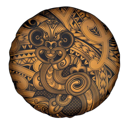 Aotearoa Maori Hei Tiki Spare Tire Cover Koura Kowhaiwhai Puhoro Motif