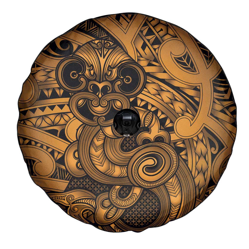 Aotearoa Maori Hei Tiki Spare Tire Cover Koura Kowhaiwhai Puhoro Motif
