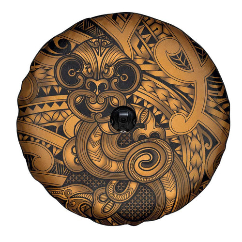 Aotearoa Maori Hei Tiki Spare Tire Cover Koura Kowhaiwhai Puhoro Motif
