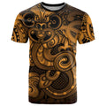 Aotearoa Maori Hei Tiki T Shirt Koura Kowhaiwhai Puhoro Motif