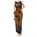 Aotearoa Maori Hei Tiki Tank Maxi Dress Koura Kowhaiwhai Puhoro Motif