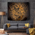 Aotearoa Maori Hei Tiki Tapestry Koura Kowhaiwhai Puhoro Motif