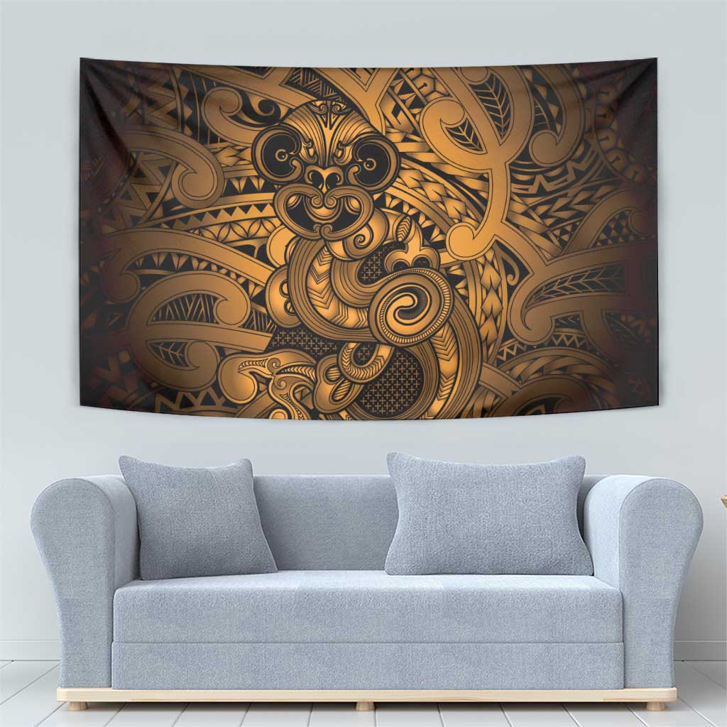 Aotearoa Maori Hei Tiki Tapestry Koura Kowhaiwhai Puhoro Motif
