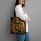 Aotearoa Maori Hei Tiki Tote Bag Koura Kowhaiwhai Puhoro Motif