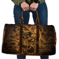 Aotearoa Maori Hei Tiki Travel Bag Koura Kowhaiwhai Puhoro Motif