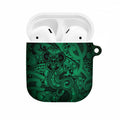 Aotearoa Maori Hei Tiki AirPods Case Kakariki Kowhaiwhai Puhoro Motif