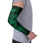 Aotearoa Maori Hei Tiki Arm Sleeves Kakariki Kowhaiwhai Puhoro Motif