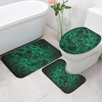Aotearoa Maori Hei Tiki Bathroom Set Kakariki Kowhaiwhai Puhoro Motif