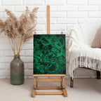 Aotearoa Maori Hei Tiki Canvas Wall Art Kakariki Kowhaiwhai Puhoro Motif