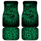 Aotearoa Maori Hei Tiki Car Mats Kakariki Kowhaiwhai Puhoro Motif