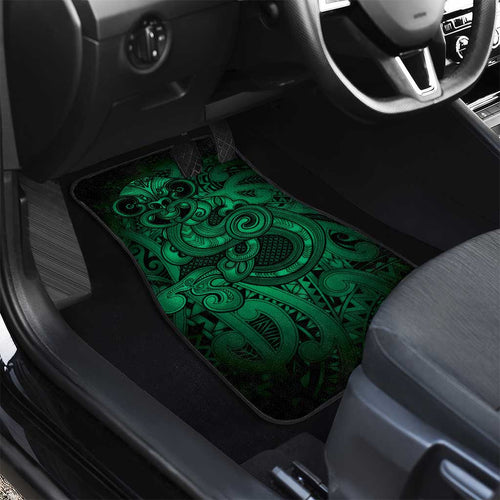 Aotearoa Maori Hei Tiki Car Mats Kakariki Kowhaiwhai Puhoro Motif