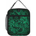 Aotearoa Maori Hei Tiki Lunch Bag Kakariki Kowhaiwhai Puhoro Motif