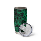 Aotearoa Maori Hei Tiki Tumbler Cup Kakariki Kowhaiwhai Puhoro Motif