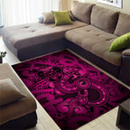 Aotearoa Maori Hei Tiki Area Rug Mawhero Kowhaiwhai Puhoro Motif