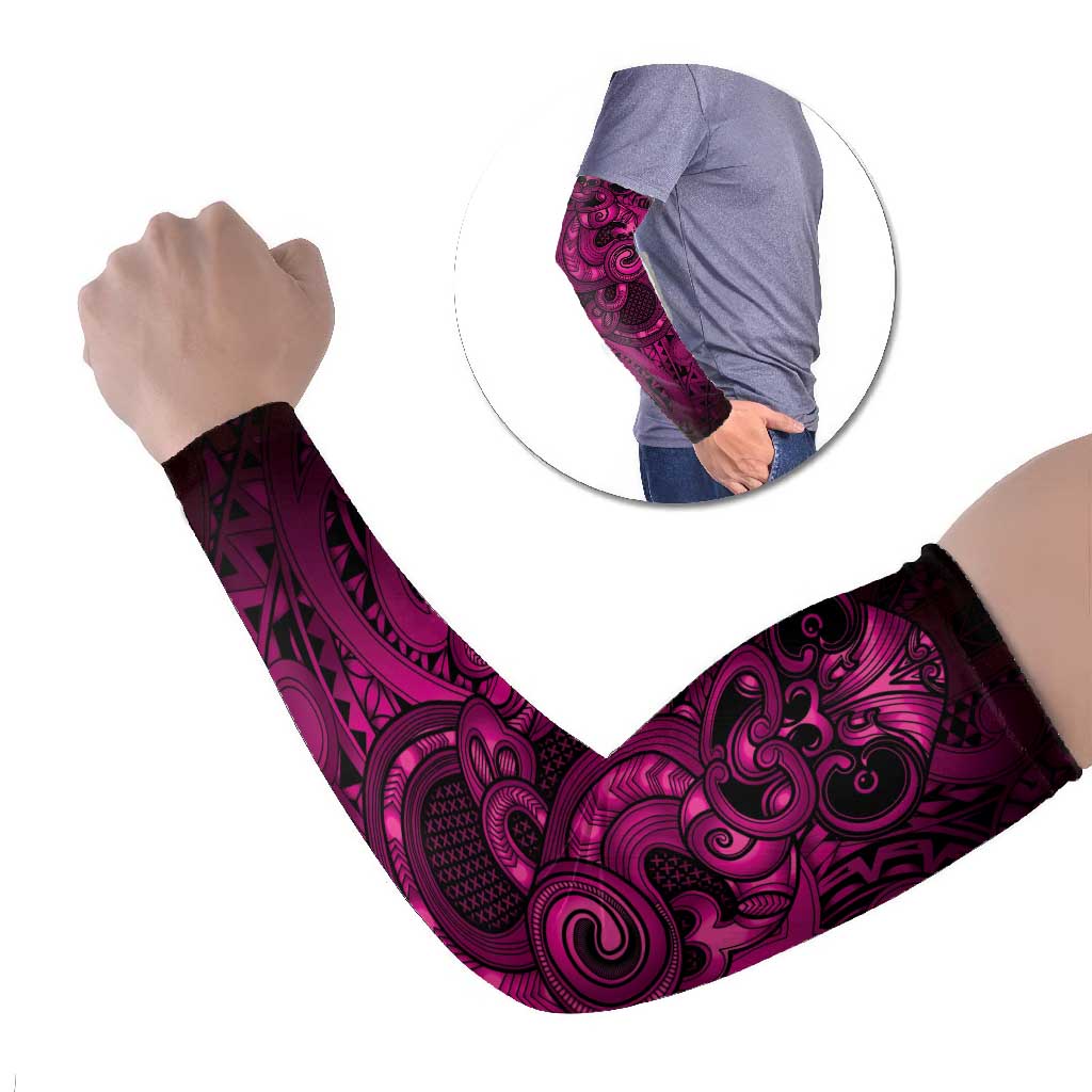Aotearoa Maori Hei Tiki Arm Sleeves Mawhero Kowhaiwhai Puhoro Motif