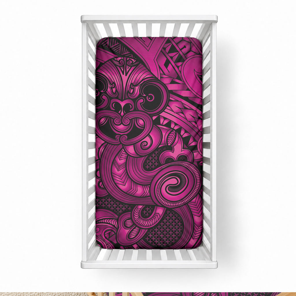 Aotearoa Maori Hei Tiki Baby Bed Cover Mawhero Kowhaiwhai Puhoro Motif