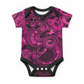 Aotearoa Maori Hei Tiki Baby Onesie Mawhero Kowhaiwhai Puhoro Motif