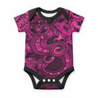Aotearoa Maori Hei Tiki Baby Onesie Mawhero Kowhaiwhai Puhoro Motif