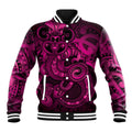 Aotearoa Maori Hei Tiki Baseball Jacket Mawhero Kowhaiwhai Puhoro Motif