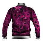 Aotearoa Maori Hei Tiki Baseball Jacket Mawhero Kowhaiwhai Puhoro Motif