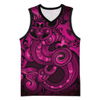 Aotearoa Maori Hei Tiki Basketball Jersey Mawhero Kowhaiwhai Puhoro Motif