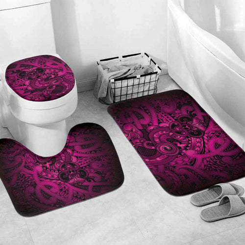 Aotearoa Maori Hei Tiki Bathroom Set Mawhero Kowhaiwhai Puhoro Motif