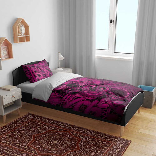 Aotearoa Maori Hei Tiki Bedding Set Mawhero Kowhaiwhai Puhoro Motif