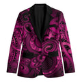 Aotearoa Maori Hei Tiki Blazer Mawhero Kowhaiwhai Puhoro Motif