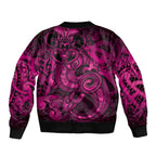 Aotearoa Maori Hei Tiki Bomber Jacket Mawhero Kowhaiwhai Puhoro Motif