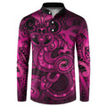 Aotearoa Maori Hei Tiki Button Sweatshirt Mawhero Kowhaiwhai Puhoro Motif