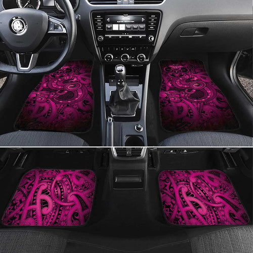 Aotearoa Maori Hei Tiki Car Mats Mawhero Kowhaiwhai Puhoro Motif