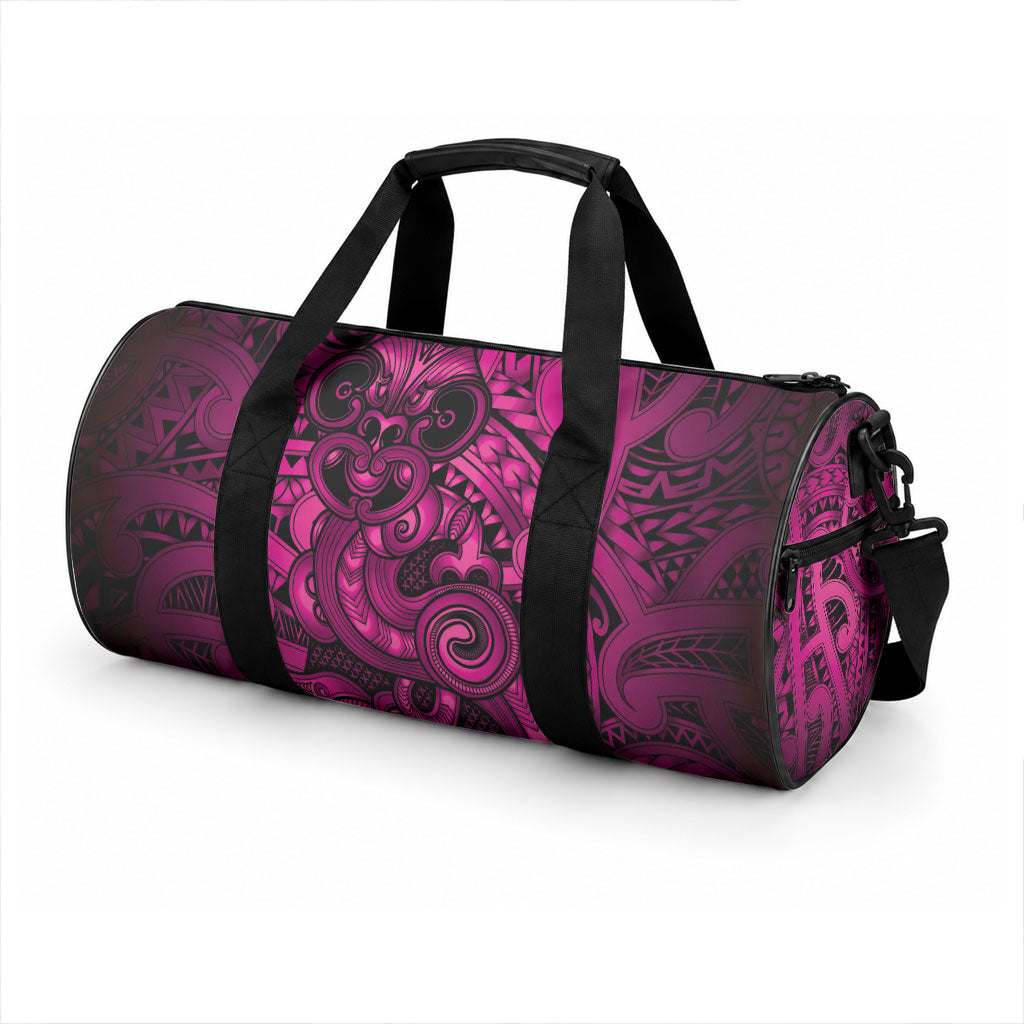 Aotearoa Maori Hei Tiki Duffle Bag Mawhero Kowhaiwhai Puhoro Motif