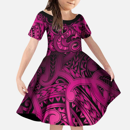 Aotearoa Maori Hei Tiki Family Matching Long Sleeve Bodycon Dress and Hawaiian Shirt Mawhero Kowhaiwhai Puhoro Motif