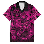 Aotearoa Maori Hei Tiki Family Matching Short Sleeve Bodycon Dress and Hawaiian Shirt Mawhero Kowhaiwhai Puhoro Motif