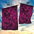 Aotearoa Maori Hei Tiki Garden Flag Mawhero Kowhaiwhai Puhoro Motif