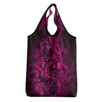 Aotearoa Maori Hei Tiki Grocery Bag Mawhero Kowhaiwhai Puhoro Motif