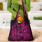Aotearoa Maori Hei Tiki Grocery Bag Mawhero Kowhaiwhai Puhoro Motif