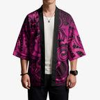 Aotearoa Maori Hei Tiki Kimono Mawhero Kowhaiwhai Puhoro Motif