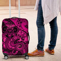 Aotearoa Maori Hei Tiki Luggage Cover Mawhero Kowhaiwhai Puhoro Motif