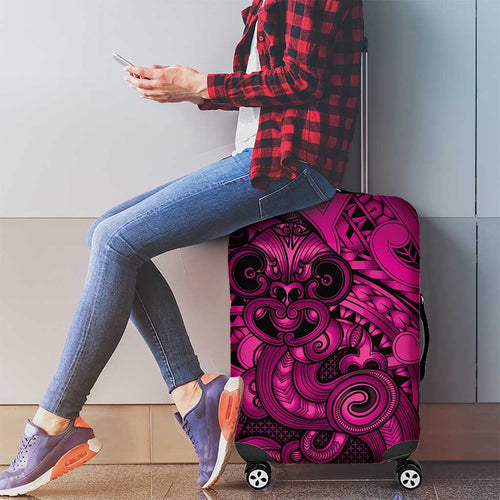 Aotearoa Maori Hei Tiki Luggage Cover Mawhero Kowhaiwhai Puhoro Motif