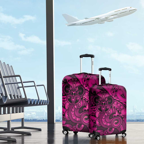 Aotearoa Maori Hei Tiki Luggage Cover Mawhero Kowhaiwhai Puhoro Motif