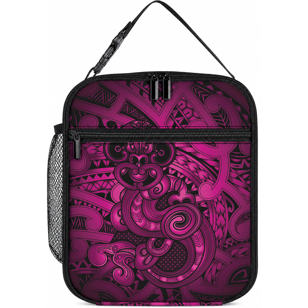 Aotearoa Maori Hei Tiki Lunch Bag Mawhero Kowhaiwhai Puhoro Motif