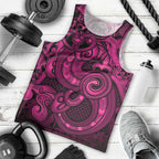 Aotearoa Maori Hei Tiki Men Tank Top Mawhero Kowhaiwhai Puhoro Motif