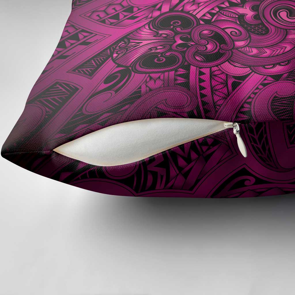 Aotearoa Maori Hei Tiki Pillow Cover Mawhero Kowhaiwhai Puhoro Motif